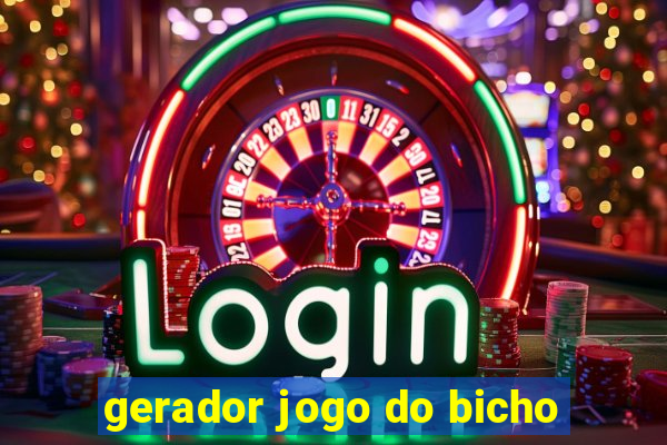 gerador jogo do bicho